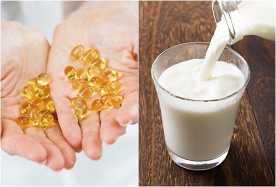 Trị sẹo bằng Vitamin E và sữa tươi